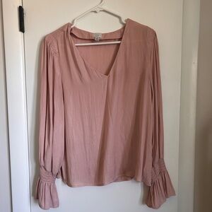 Women's Pink Long Sleeve Top